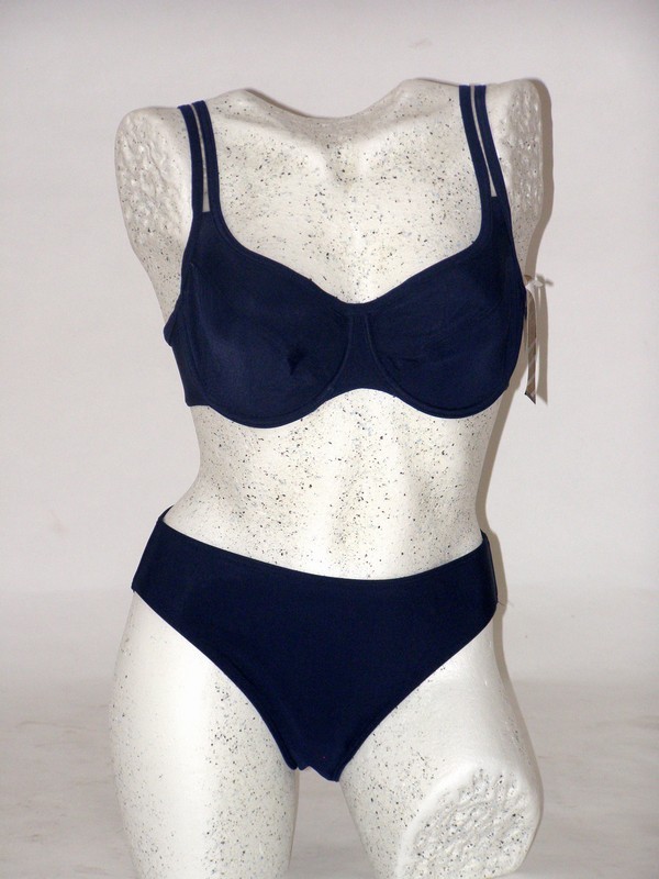 Dámské dvoudílné plavky s kosticí modré 8631 Timo 80 C